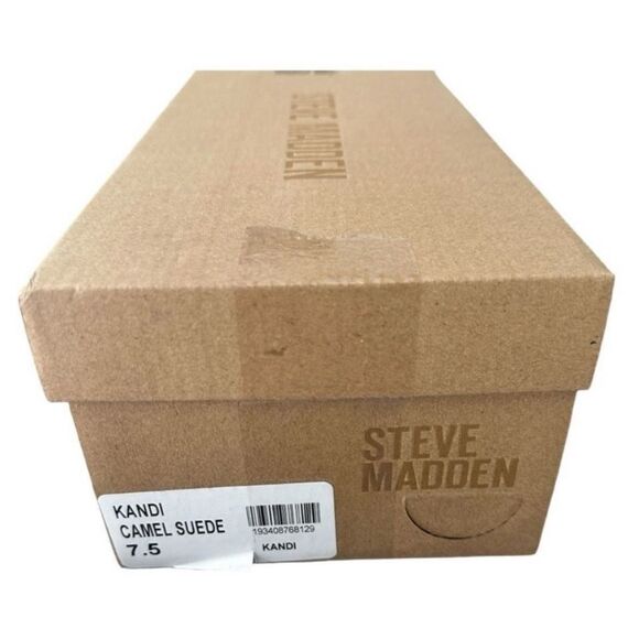 Steve Madden Kandi Camel Suede Slide Loafers Women’s Size 7.5 - Picture 8 of 8